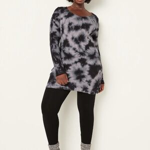 PINK Victoria’s Secret Long Sleeve Thermal Dress Sz M – Cozy Tie-Dye